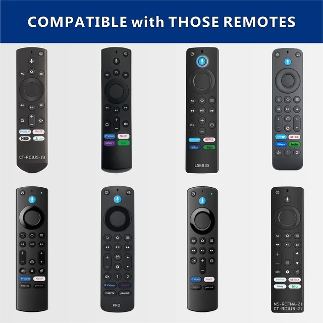 Alt view image 5 of 5 - Replacement Smart Ember Remote, fit for Insignia Toshiba TCL Hisense TV