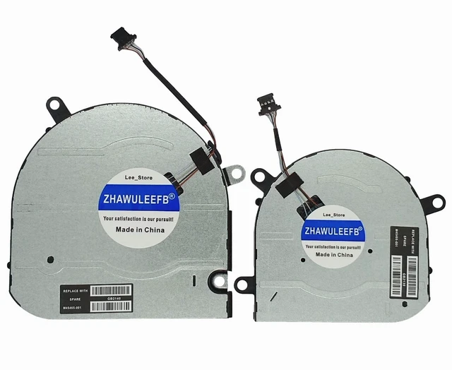 Main image of ZHAWULEEFB Replacement New Laptop CPU+GPU Cooling Fan for HP Envy 15M-EU 15M-ES 15T-ES 15Z-EU 15-EU TPN-W149 TPN-W150 Series M45465-001 M45466-001 EG50040S1-1C400-S9A EG50040S1-1C410-S9A DC5V Fan
