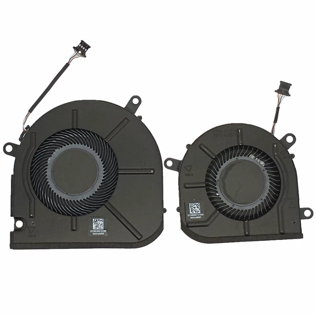 Alt view image 2 of 5 - ZHAWULEEFB Replacement New Laptop CPU+GPU Cooling Fan for HP Envy 15M-EU 15M-ES 15T-ES 15Z-EU 15-EU TPN-W149 TPN-W150 Series M45465-001 M45466-001 EG50040S1-1C400-S9A EG50040S1-1C410-S9A DC5V Fan