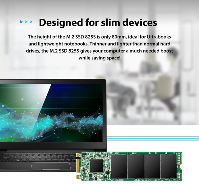 Alt view image 5 of 5 - Transcend 2TB MTS825S M.2 SATA III 2280 SSD, SLC Cache, B+M Key