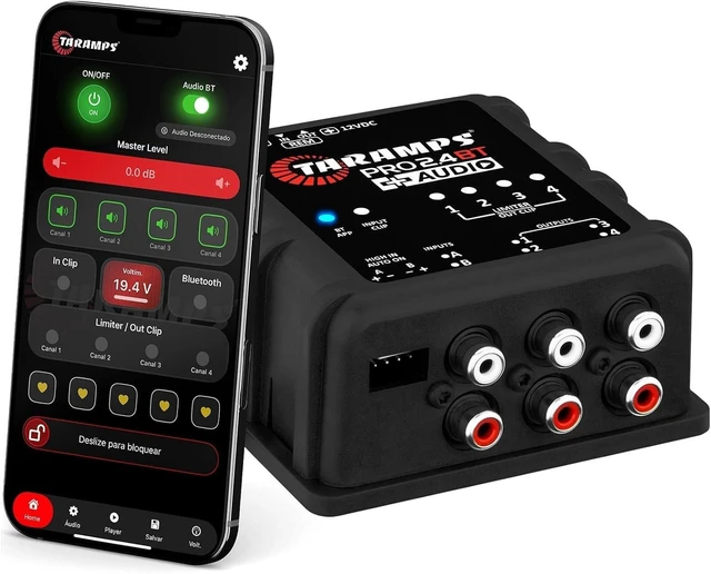 Alt view image 5 of 5 - Taramps PRO 2.4BT + Audio DSP Bluetooth Audio Processor for Car Audio