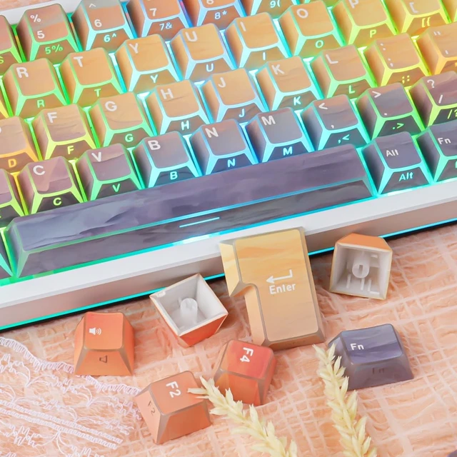 Alt view image 5 of 5 - Tsungup Custom Keycaps,137 Keys Cherry Cool Key Caps Keyboard Keycap Set