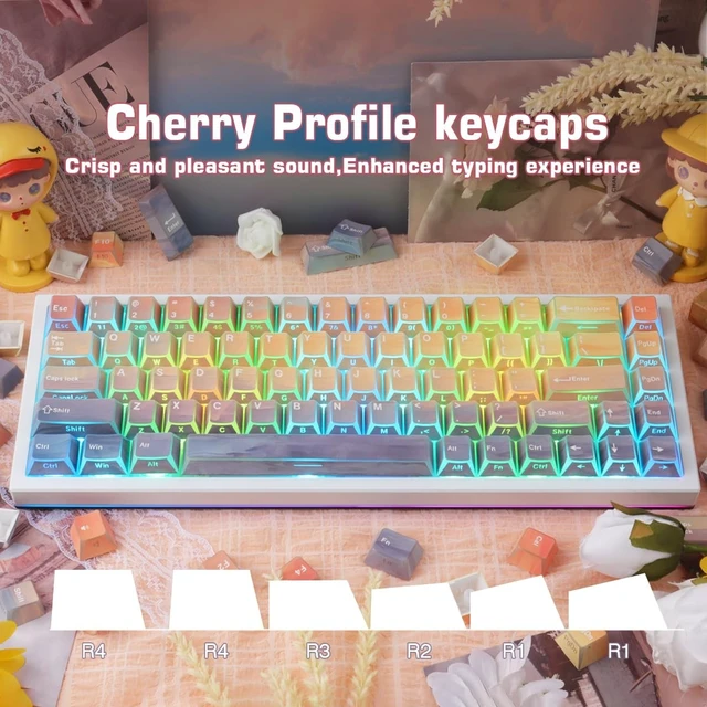 Alt view image 3 of 5 - Tsungup Custom Keycaps,137 Keys Cherry Cool Key Caps Keyboard Keycap Set