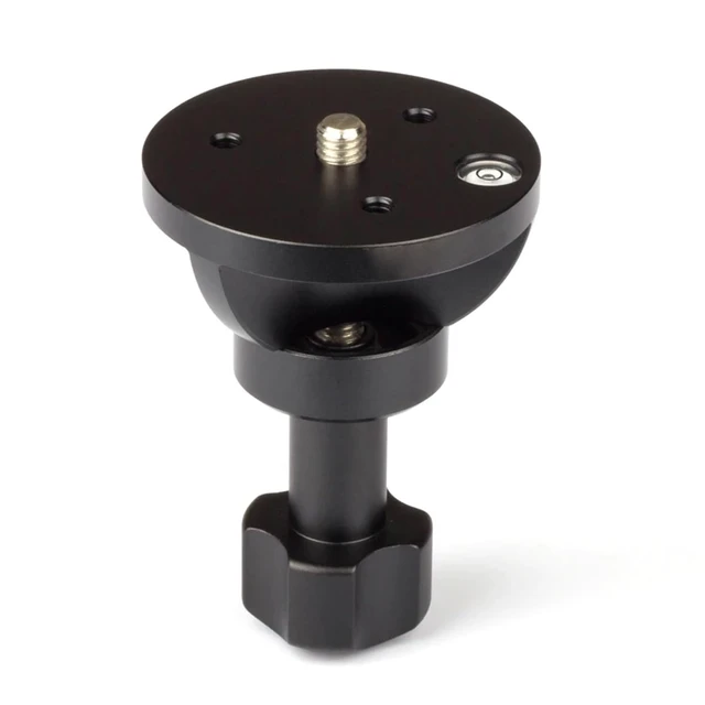 Alt view image 5 of 5 - 65mm Bowl Adapter, Aluminum Alloy 65mm Half Ball Flat to Bowl Adapter Convert with 3/8 inch Screw for Manfrotto Video Bowl Tripod Fluid Head