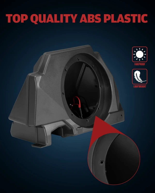Alt view image 4 of 5 - A & UTV PRO Rear Speaker Pods Enclosures with Metal Mount Brackets for Polaris RZR PRO XP XP4 2020-2024 6.5 inch Speaker Accessories (2PCS)