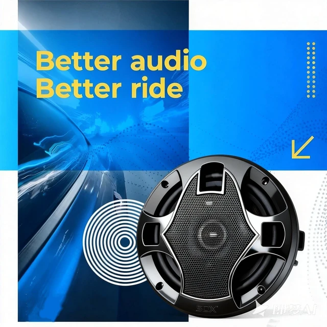Alt view image 2 of 5 - SONDPEX 6.5" Car Speakers 4-Way Car Coaxial Speakers, 6.5 Door Speakers