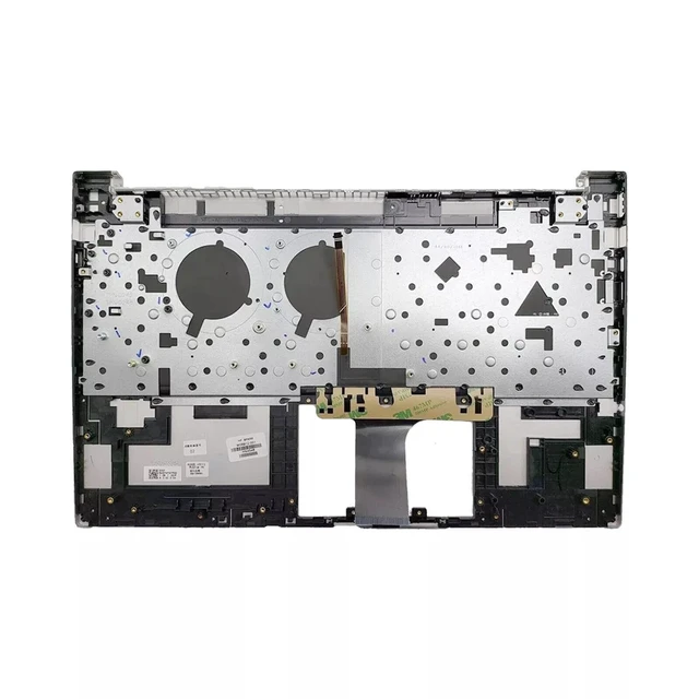 Alt view image 2 of 5 - New Replacement for HP Pavilion 15-EG 15-EH 15T-EG 15Z-EH 15-EG3 Series Laptop Palmrest Upper Case with Backlit Keyboard FRP with FP Hole & SD Card Slot Assembly Part M08910-001 Silver