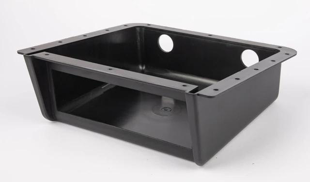 Alt view image 5 of 5 - NuIth Universal Car Under Dash/Top Mount Single DIN Radio Install Enclosure