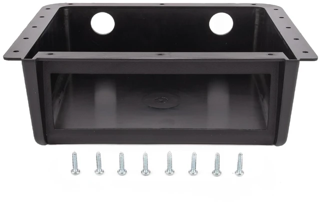 Main image of NuIth Universal Car Under Dash/Top Mount Single DIN Radio Install Enclosure