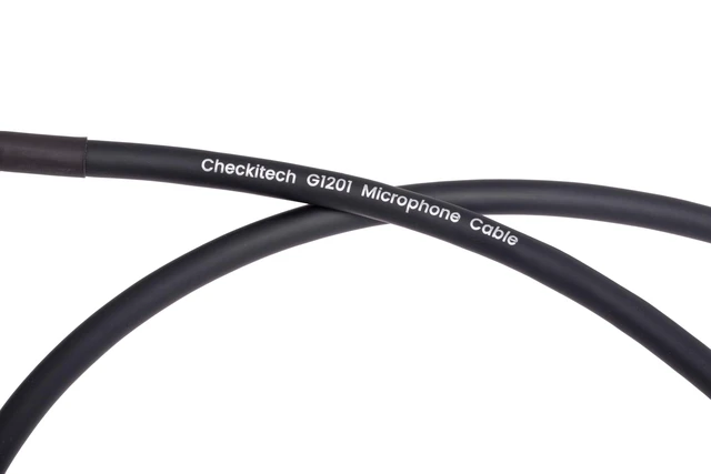 Alt view image 5 of 5 - Checkitech Gratify G1201 Gold TRS-TRS Balanced 1/4-inch TRS Male to 1/4-inch TRS Male Patch Cable. Pofessional Grade, Black. (3 Foot)