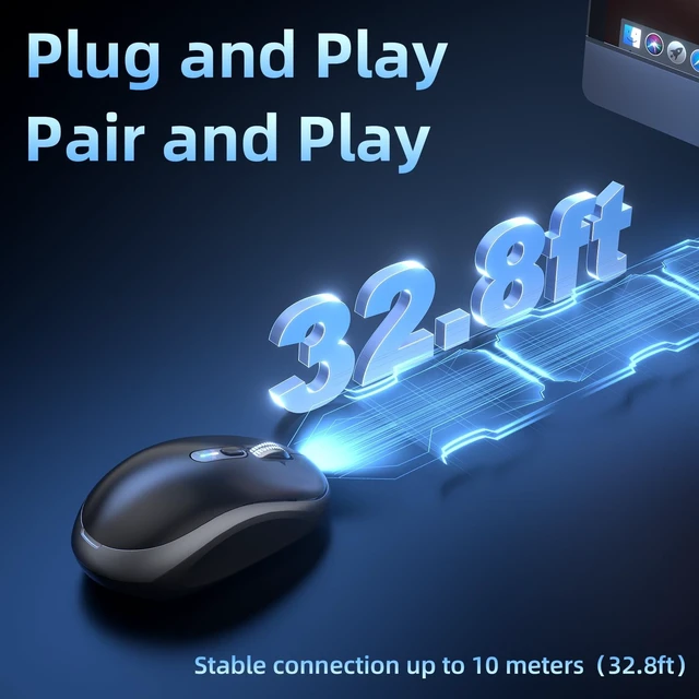 Alt view image 3 of 5 - INFINMIND L610 Wireless Mouse, Bluetooth Portable Rechargeable Mouse.