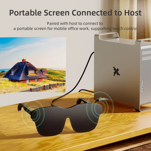 Alt view image 2 of 5 - NEXHYPE DisplayPort to USB-C Cable Data & Power for Portable Displays 9.8FT