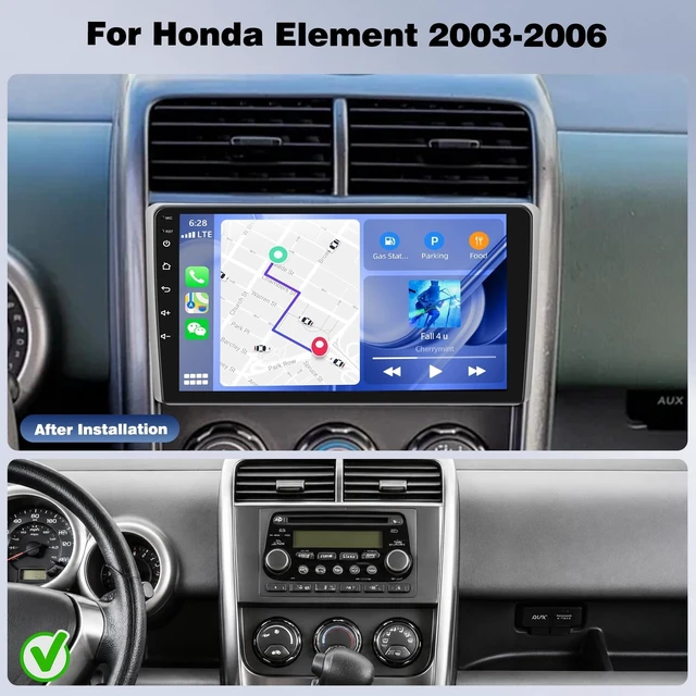 Alt view image 2 of 5 - Upgrcaru 4 Core+64G Car Radio for Honda Element 2003 2004 2005 2006