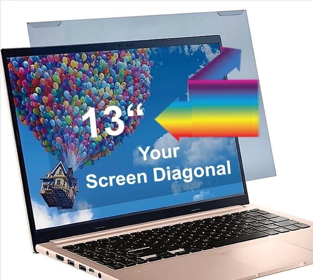 Main image of VizoBlueX - 13-13.4 inch Diagonal Blue Light Blocking Screen Protector Filter. Panel LED PC Laptop Anti-UV Eye Protection Panel Cover - Hanging Type Fits MacBook Neo 13" (W 11.6" X H 7.4")
