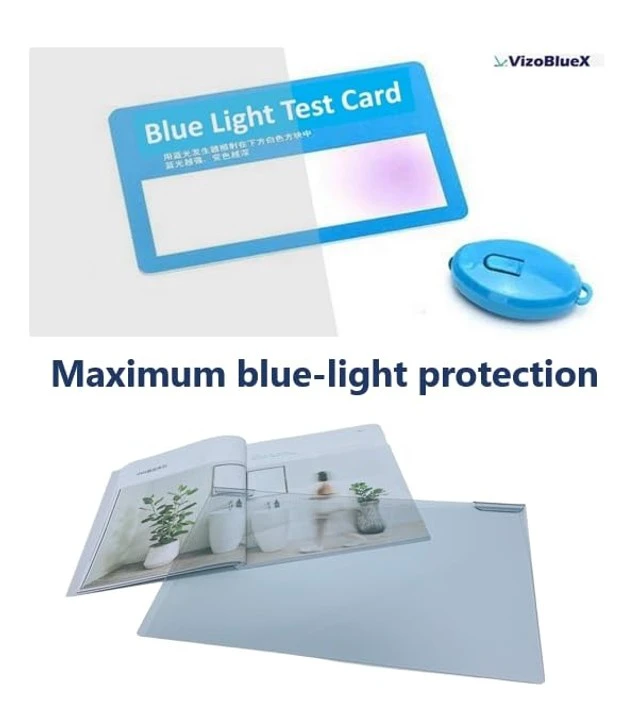 Alt view image 4 of 5 - VizoBlueX - 13-13.4 inch Diagonal Blue Light Blocking Screen Protector Filter. Panel LED PC Laptop Anti-UV Eye Protection Panel Cover - Hanging Type Fits MacBook Neo 13" (W 11.6" X H 7.4")