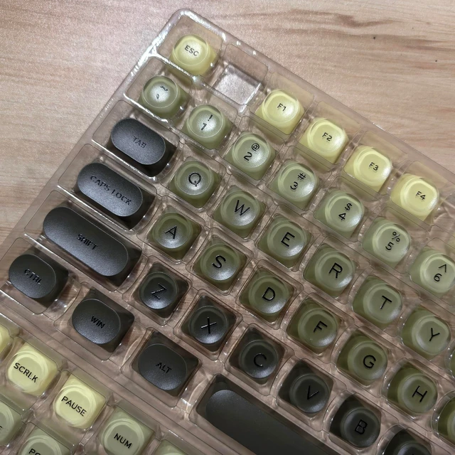 Alt view image 2 of 5 - Jelly Green Keycaps HOA Profile for 60% 75% Fullsize Mechanical Keyboard