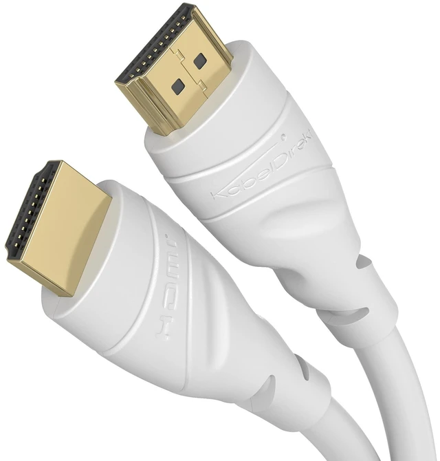 Main image of KabelDirekt 4K HDMI Cable 33ft White for PS5, Blu-ray, Xbox