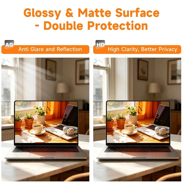 Alt view image 4 of 5 - BSPROTE Magnetic Privacy Screen Protector for MacBook Pro 14 Inch