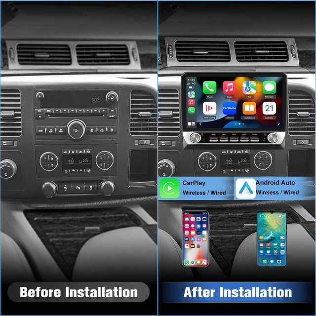 Alt view image 2 of 5 - 64GB 10 Inch HD Car Radio for Chevy Silverado GMC Sierra Yukon 2007-2013