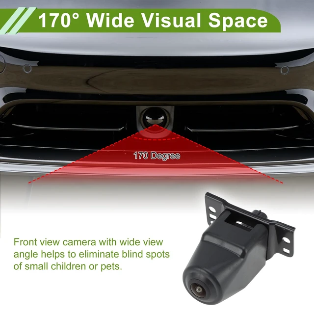 Alt view image 3 of 5 - HEROFFIX Car Park Assist Camera Front View Camera for Toyota FJ-Cruiser 2007-2014 No.86790-60200/8679060200