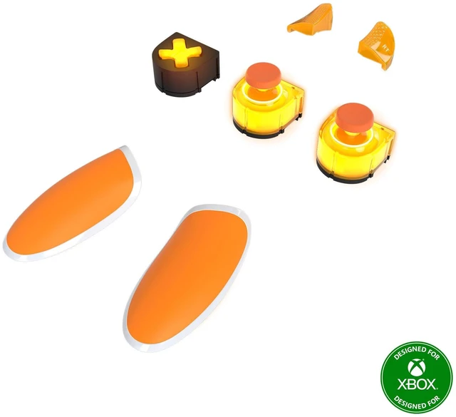 Main image of Thrustmaster ESWAP X LED ORANGE CRYSTAL PACK, Pack of 7 Backlit Orange Modules, NXG Mini-Sticks, Hot-Swap Feature, Compatible with ESWAP X PRO CONTROLLER, Xbox Series X^^S and PC
