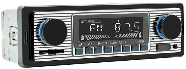 Main image of Classic Single Din Car Radio with Bluetooth Car Stereo FM Radio Receiver