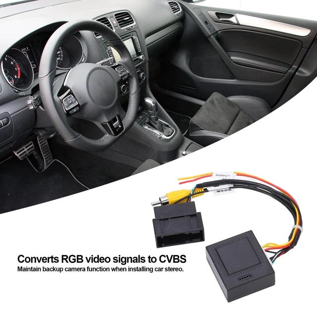 Alt view image 3 of 5 - RGB to Decoder, 12V 5W RGB to AV Converter Decoder Box Adapter Backup Camera Parts Replacement for