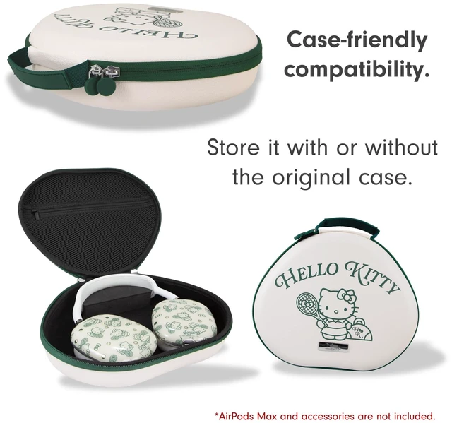 Alt view image 5 of 5 - Sonix x Sanrio Protective Case for Apple AirPods Max Headphones ^^ Travel Carrying Case, Portable Storage Bag, Supports Sleep Mode ^^ Hello Kitty Tennis