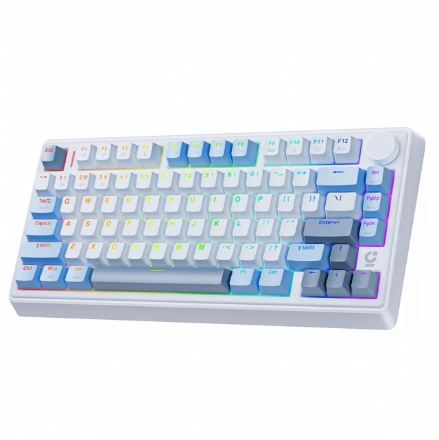 Main image of wegear 75% Compact Mechanical Keyboard with Knob for PC/Mac/Laptop-Blue