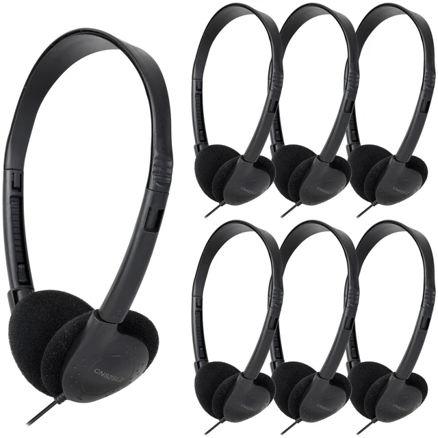 Main image of CNSZSLZ 30 Pack Bulk Headphones for Classroom School Kids Testing,Wired