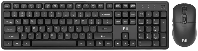 Alt view image 5 of 5 - Wireless Keyboard and Mouse Combo, 2.4G Full-Sized Silent Ergonomic Keyboard and Adjustable 5000 DPI Mouse, Wireless Keyboard Mouse Set for Computer, Laptop, PC, Mac, Windows