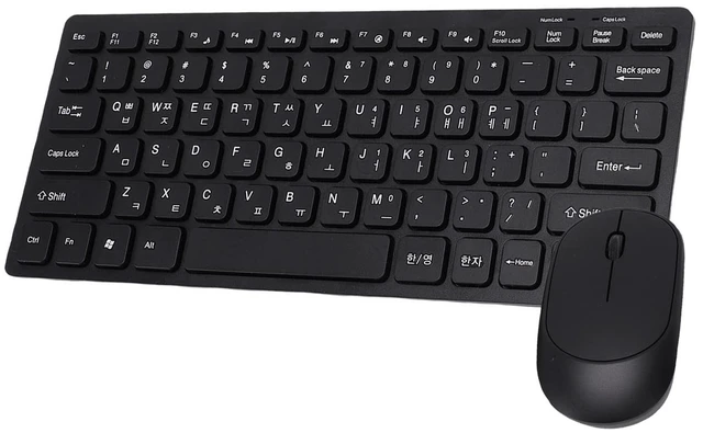 Main image of Gugxiom 2.4GHz Wireless Korean Keyboard and Mouse Combo, Battery Powered