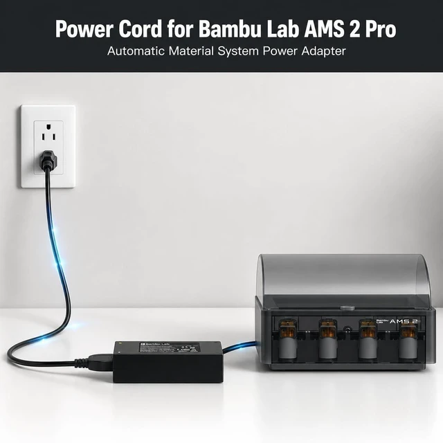 Alt view image 4 of 5 - from haoranli 24V 4A AMS 2 Pro Switching Adapter Power Supply for Bambu Lab AMS 2 Pro Automatic Material System, Compatible with Honor ADS-96HLA-19-1 24096E, 96W AC DC Power Adapter Cord Charger