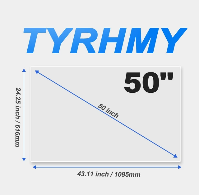 Alt view image 5 of 5 - TYRHMY Anti Glare TV Screen Protector for 50 Inch,Out Blue Light, Anti Glare Relieve Eye Strain, New Upgrade Frosted Surface Anti Scratch, No Bubbles Enhancing TV Viewing Comfort