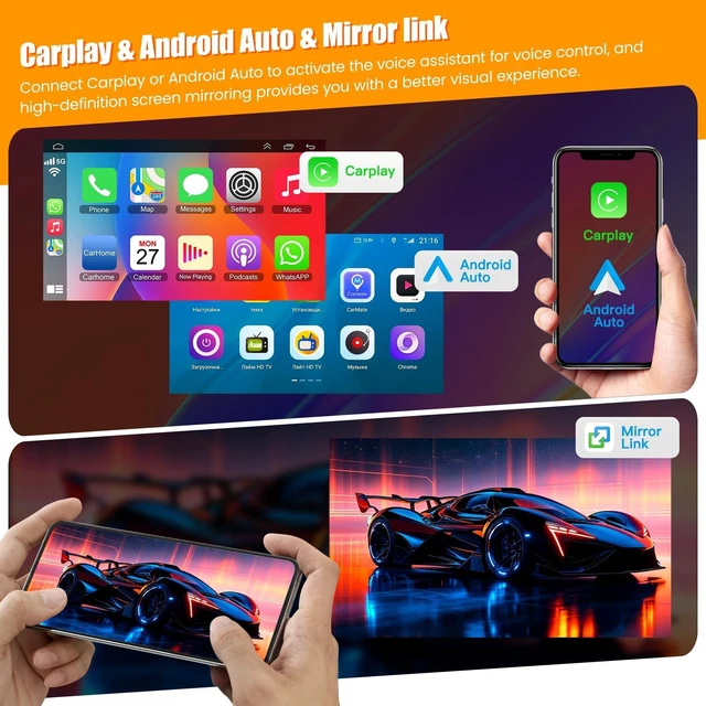 Alt view image 3 of 5 - (8Core + 64GB) 10.1 Inch QLED Screen Car Radio for Toyota RAV4 2013-2018