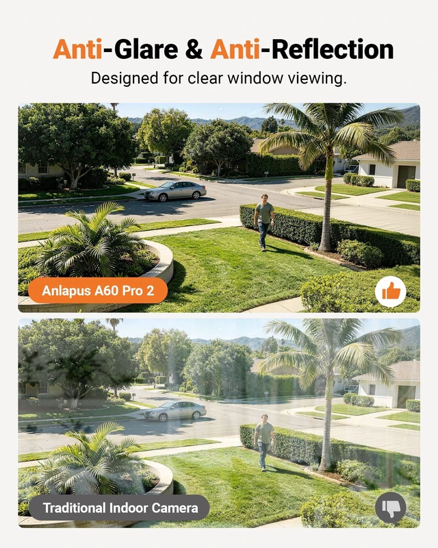 Alt view image 5 of 5 - Anlapus 5MP 3K No Drill WiFi Magnetic Window Angle Mounted Security Camera