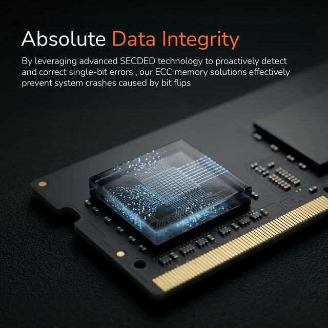 Alt view image 4 of 5 - DATO 8GB DDR4 2666MHz ECC SODIMM, PC4-21300, ECC Unbuffered, 260-Pin, 1.2V, CL22, Compatible with Servers and Industrial Systems