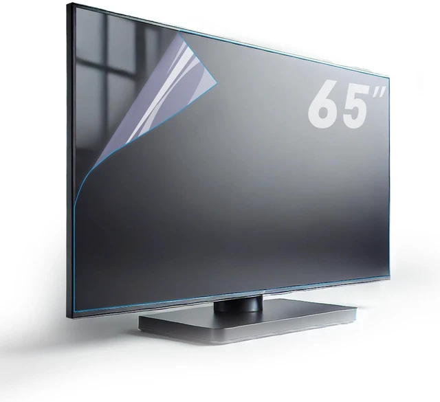 Main image of TYRHMY 65-Inch Anti-Glare TV Screen Protector with Blue Light Filter, Matte Finish for Reducing Glare, Controlling Reflections, and Enhancing TV Viewing Comfort (65" w1430*802mm)
