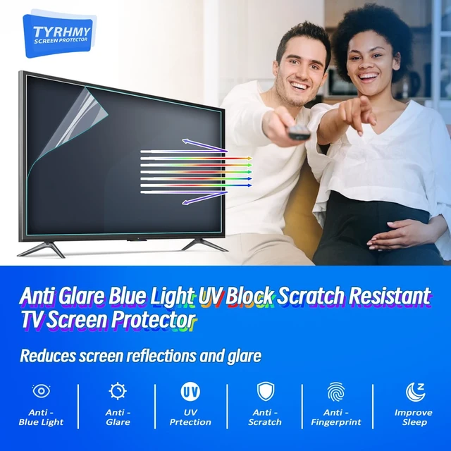 Alt view image 2 of 5 - TYRHMY 65-Inch Anti-Glare TV Screen Protector with Blue Light Filter, Matte Finish for Reducing Glare, Controlling Reflections, and Enhancing TV Viewing Comfort (65" w1430*802mm)