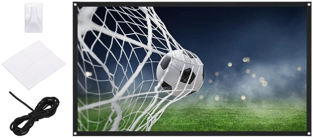 Main image of MECCANIXITY Projector Movie TV Projector Screen 120 Inch 4K HD 16:9 White