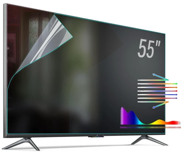Main image of BU TV Screen Protectors 55 Inch Anti Glare Screen Film Reduces reflections Anti-Blue Light Anti Glare Film for TV 55 (55 Inch 1211)