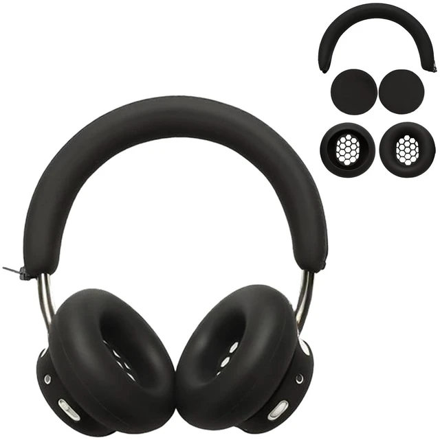 Main image of for CMF by Nothing Headphone Pro Case Cover, 3 Sets Silicone Sweat Cover, KONXISA Eeadphones Protective Case for CMF by Nothing Headphone Pro Earpad/Ear/Headband Protector, Washable Sweatproof, Black