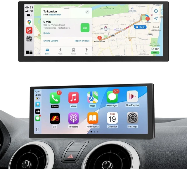 Main image of 10.25 Inch Ultra-Thin Car Screen Wireless CarPlay for Audi A1 3GMMI/RMC