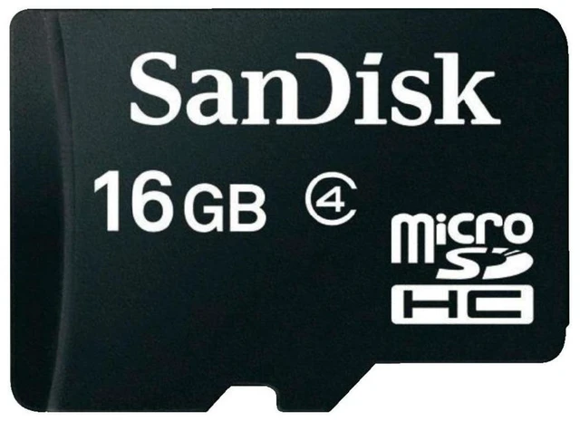 Main image of Sandisk SDSDQM-016G-B35 16GB MicroSDHC Memory Card, Class 4 (RETAIL PACKAGE)