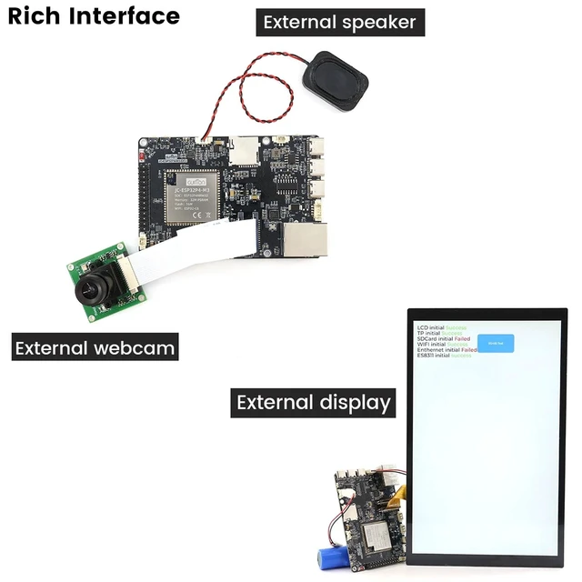 Alt view image 5 of 5 - ESP32-P4 Development Board ESP32-C6 Wi-Fi 6 BLT 5 (LE), Dual-Core RISC-V 360MHz, 32MB PSRAM 16MB Flash Smart Board PoE Module for Arduino IoT