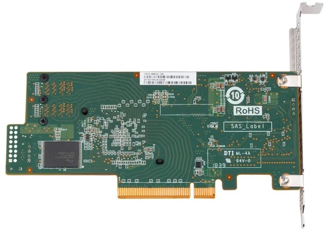 Alt view image 3 of 5 - SAS HBA Card Compatible with LSI 9300-8i IT Mode 9207-8i with SAS Cables
