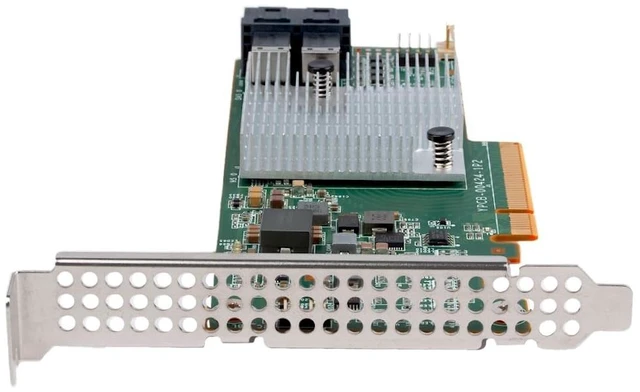 Alt view image 5 of 5 - SAS HBA Card Compatible with LSI 9300-8i IT Mode 9207-8i with SAS Cables