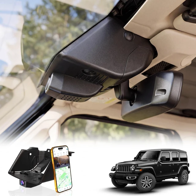 Main image of GATGIT OEM-Fit 4K Dash Cam fit for Jeep Wrangler & Gladiator 2024-2025