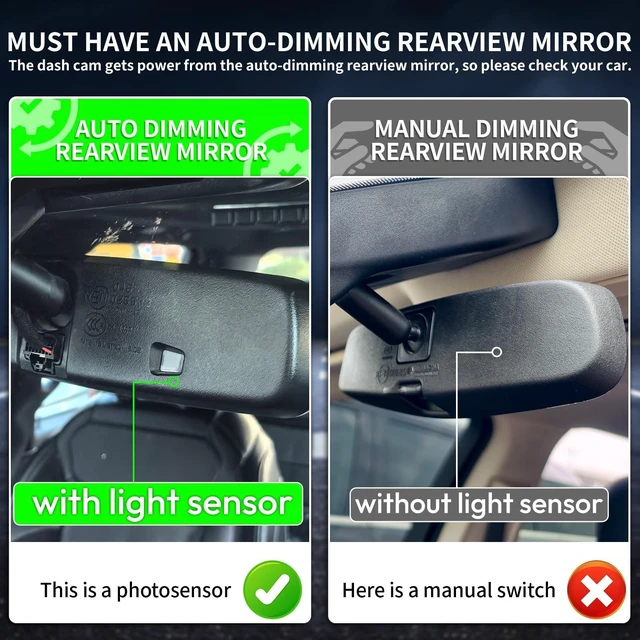 Alt view image 3 of 5 - GATGIT OEM-Fit 4K Dash Cam fit for Jeep Wrangler & Gladiator 2024-2025