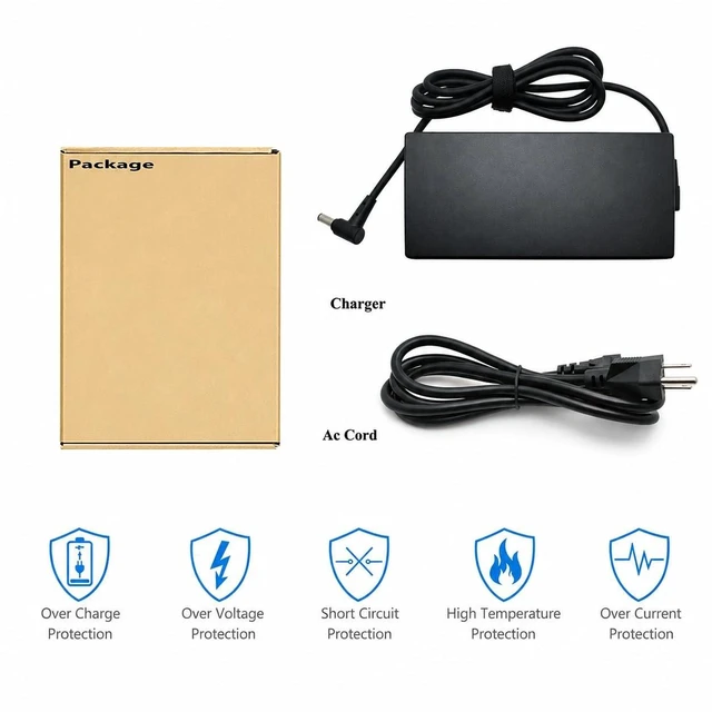 Alt view image 5 of 5 - ADP-200JB D 200W Adapter Charger for ASUS TUF